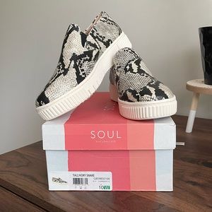 Soul Naturalizer Tia Slip On Platform Sneakers Snakeskin NIB 10W
